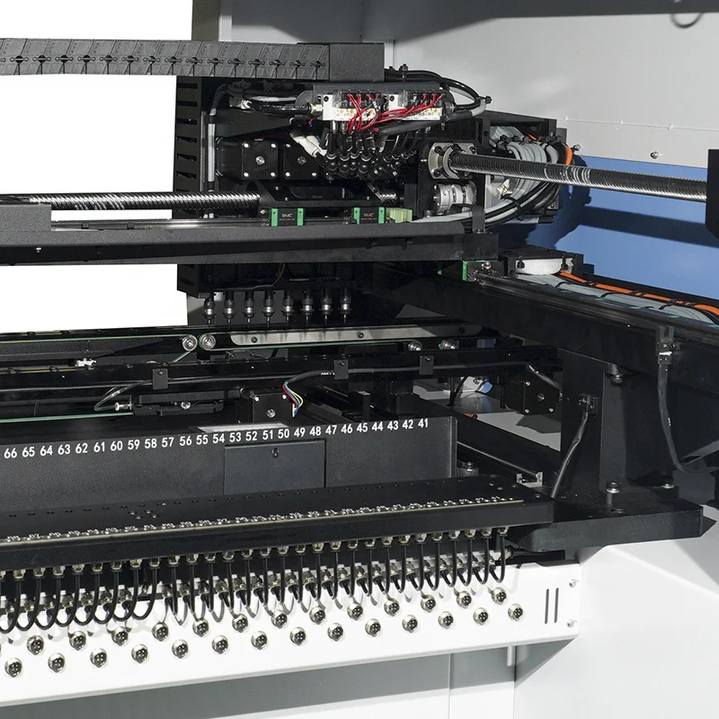 Electronic production machinery 8 head high speed pcb LED chip mounting production line pick and place machine smd