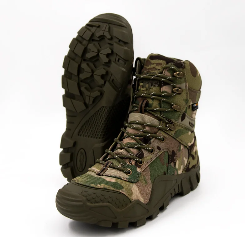 DFA1206 AS33 8 inches Multicam CP Digital camouflage land tactical boots with canvas sleeves breathable 3 seasons boots
