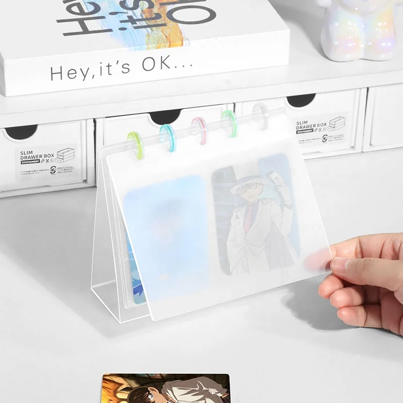 Small Family Table Flip 3 Inch 3.5 Inch Disc Pp Photo Album Picture Holder Book Stand Desktop Displaying Folder Scrapbooking
