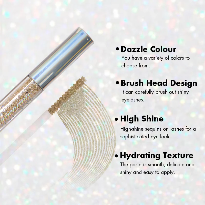 Children Cosmetics Manufacturer Private Label Girls Kids Non Toxic Safe Water Based Glitter Mascara