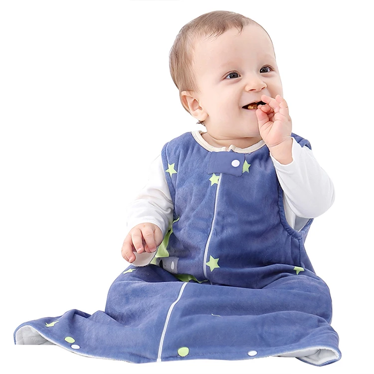 
Amazon Hot Sale Thick Winter Baby Sleeping Bag Starry Sky Baby Sleeping Bag 100% Cotton For Stroller 
