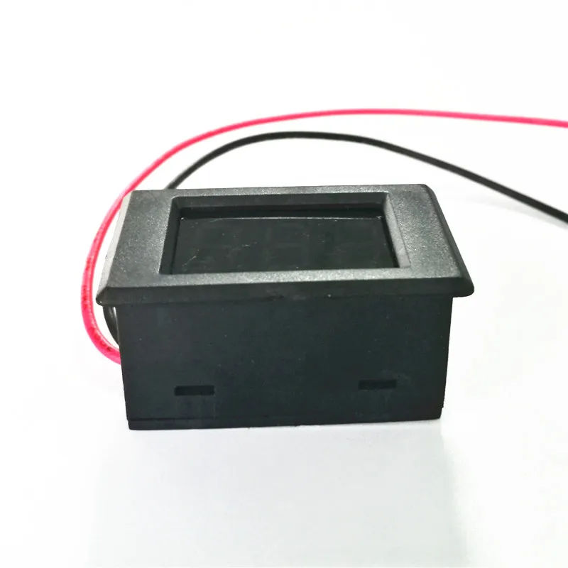 Peacefair PZVM-001 DC 0.36 inch Reverse Protection Red/Blue/Yellow LED Digital Panel DC Mini Voltmeter 12V