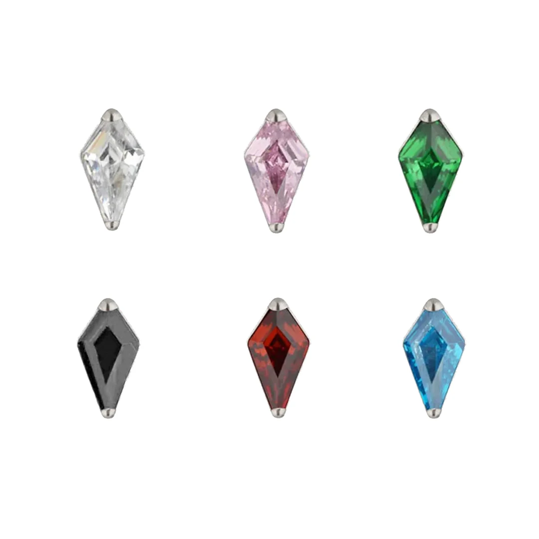 Календо, модные ювелирные изделия, пирсинг, ювелирные изделия ASTM F136, титановый гроб, цирконий, Лабрет, топы с внутренней резьбой, титановый пирсинг