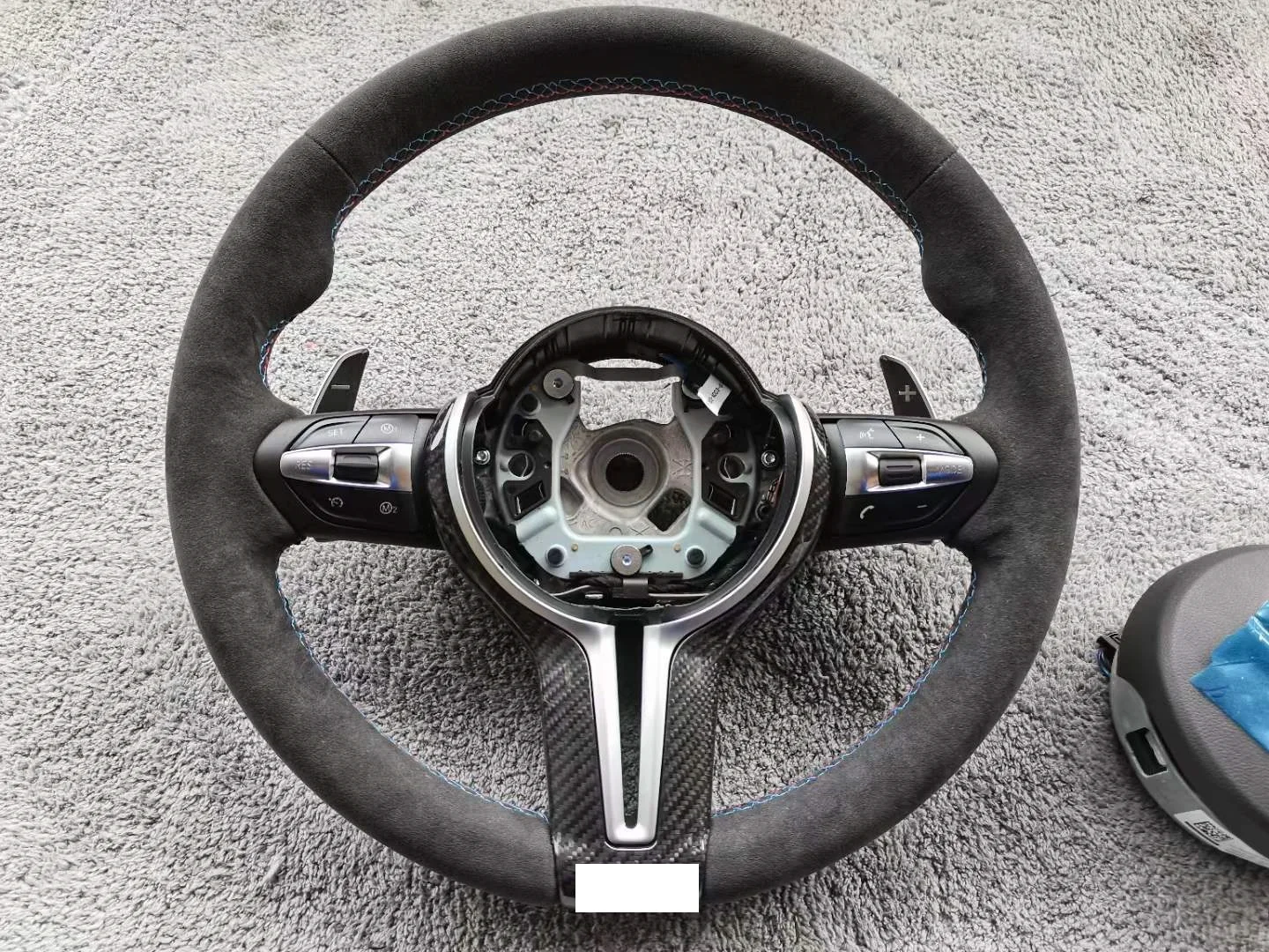 car facelift interior parts Alcantara Carbon fiber With Led for BMW F30 F10 F20 G20 G30 F32 F36 Steering wheel