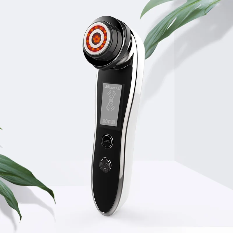 RF EMS Face Care Face Massage Machine Hot and Cold RF Ion Skin Care Device radio frequency skin tightening hand held device