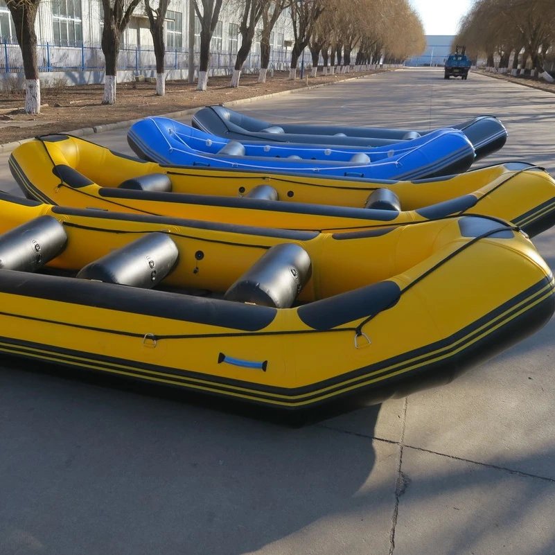 New Style PVC White Water Raft Inflatable Rafting Boat rescue sport drift boat with motor
