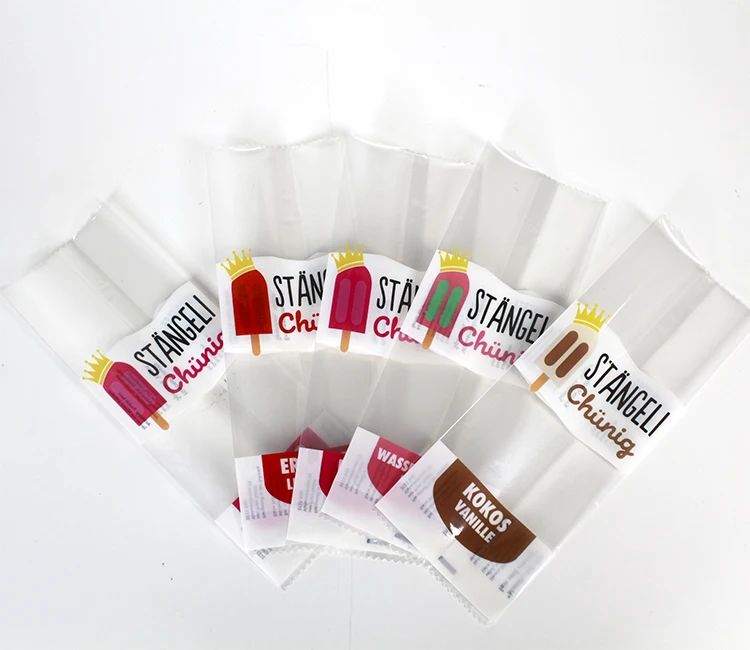 Custom Printed Soft Plastic Packing Ice Lolly Cream Popsicle Ice Pop Packaging Bags