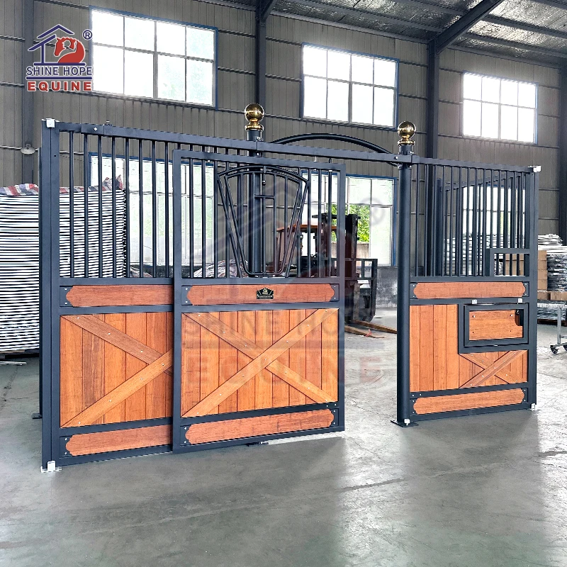 Shinehope prefabricated horse stable stall front horse stall gate