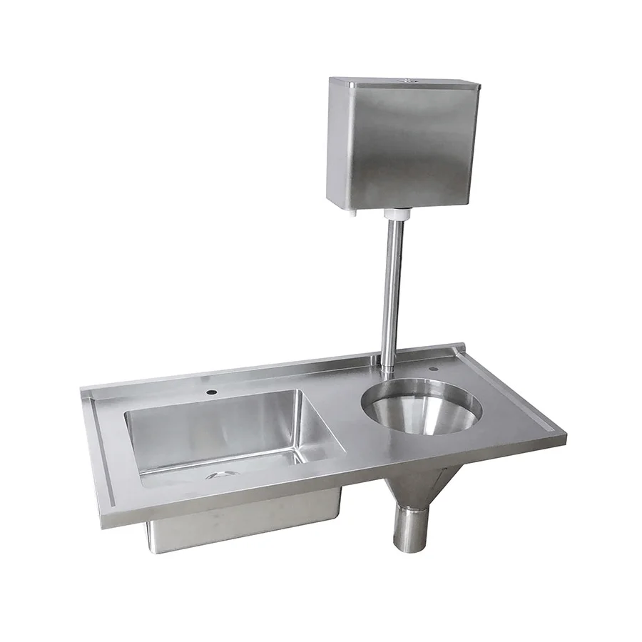 Luxury Stainless Steel Composite Rectangular Hospital Sink