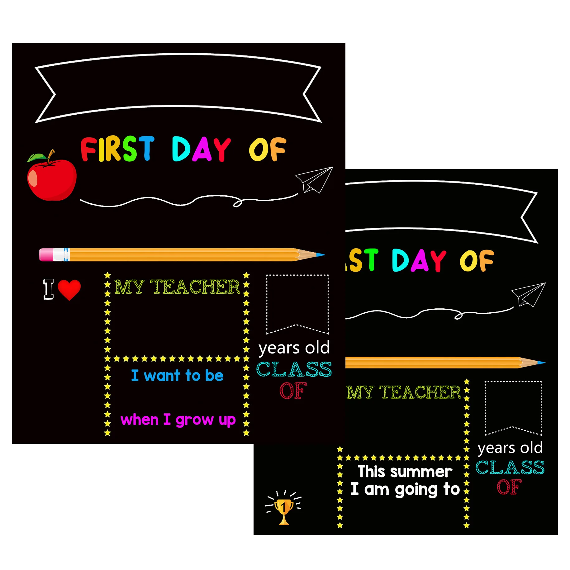 School Office Supplies Magnetic Wet/Dry-Erase Blackboard Refrigerator Chalkboard Custom Double Sided To-Do Lists Board