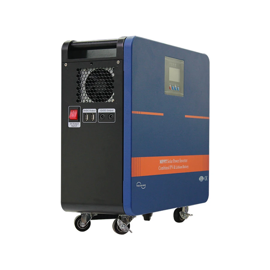 Home Mobile Solar Photovoltaic Power Generation MPPT Inverter Reverse Control Integrated Machine Energy Storage 5KW