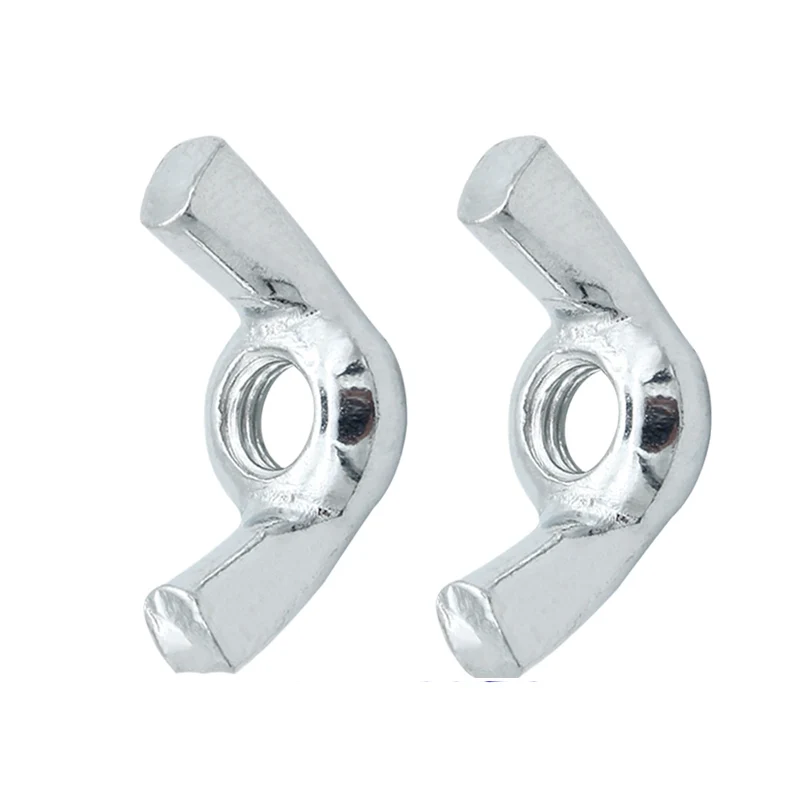 China Manufacturer 10#-24 Carbon Steel Zinc Plated Butterfly Wing Nuts
