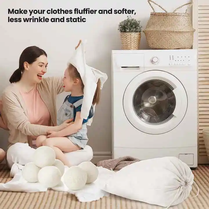 2025 Top Selling Product In USA 3pack New Zealand Natural Organic Wholesale Felt Wool Dryer Ball For Drying MACHINE