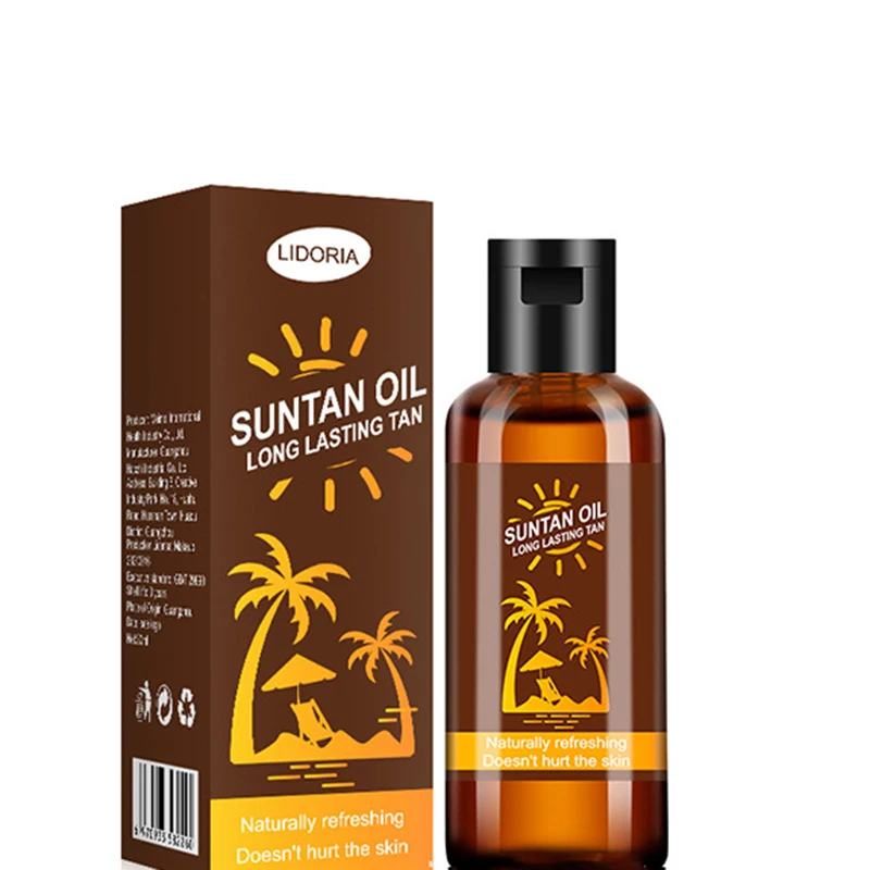 Wholesale Long Lasting Effect LIDORIA Suntan Oil Healthy Bronze Skin Color Developing Suntan Oil