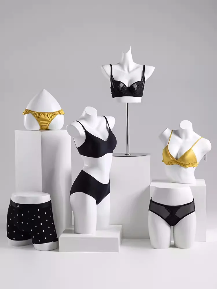 Retail Customized high quality half-body lingerie  mannequins prop