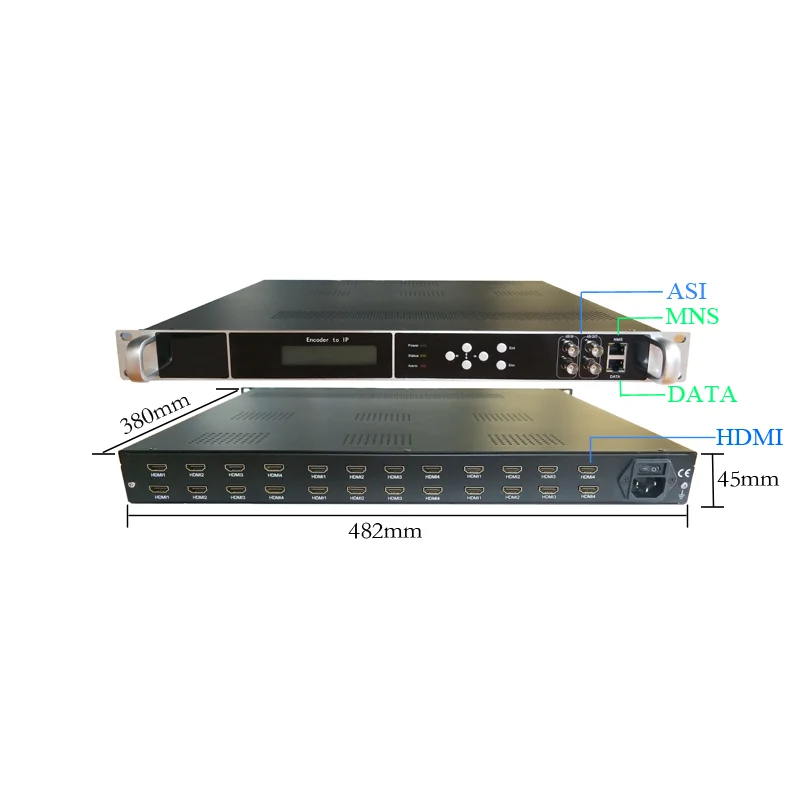 Digital TV Headend ASI and Output IP Multicast Streaming Encoder IPTV H.264 Encoder