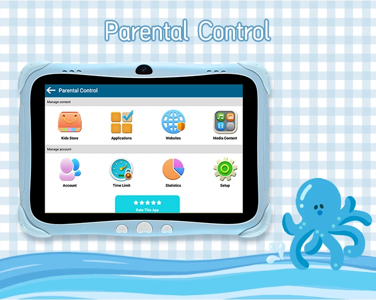 Wholesale Custom 8 inch Tablet Children Education Tablets Android Wifi Tabtle Pc For Kids