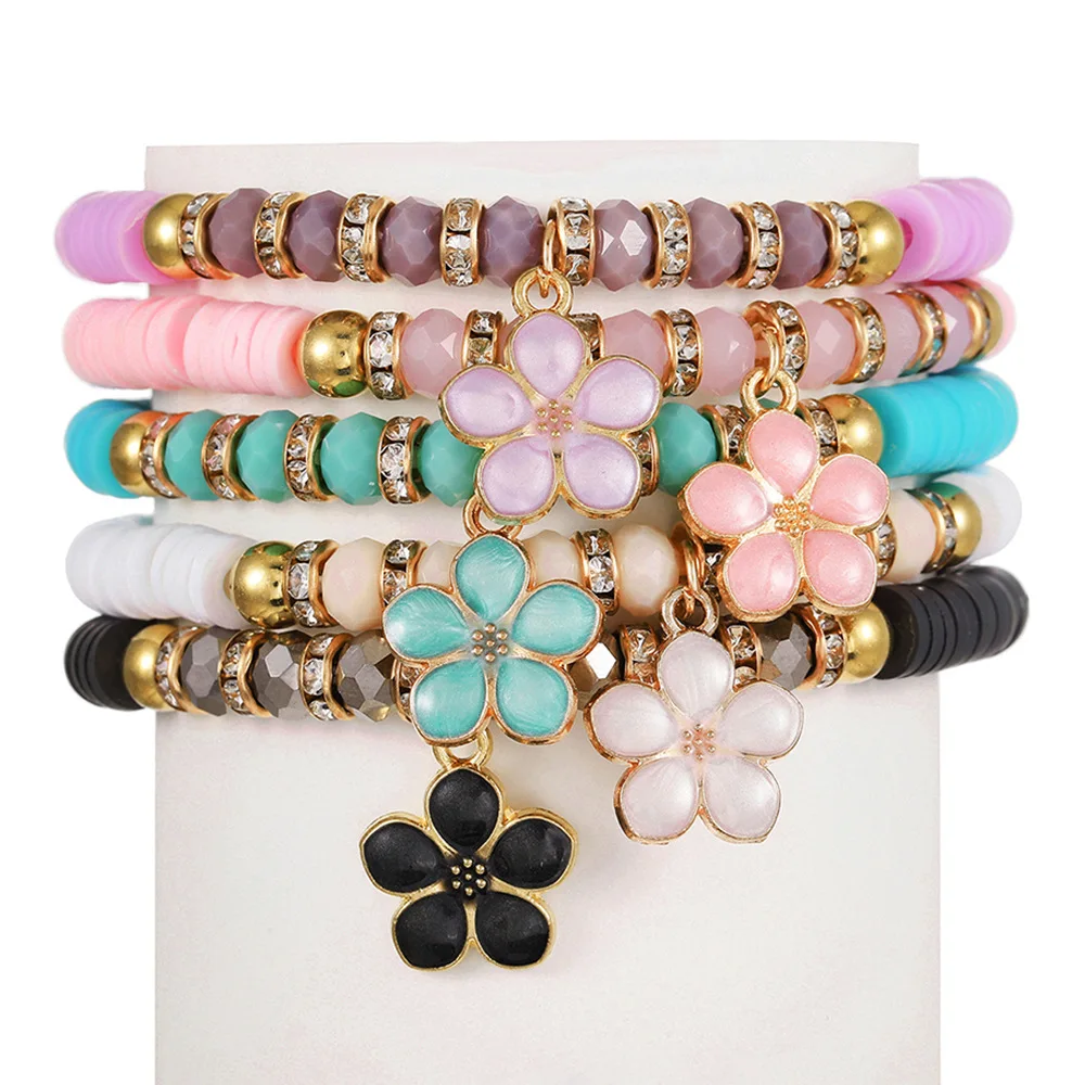 5pcs set Inspired Bracelet for Women Fashion Jewelry Music Lover Fan Gifts Friendship Bracelets