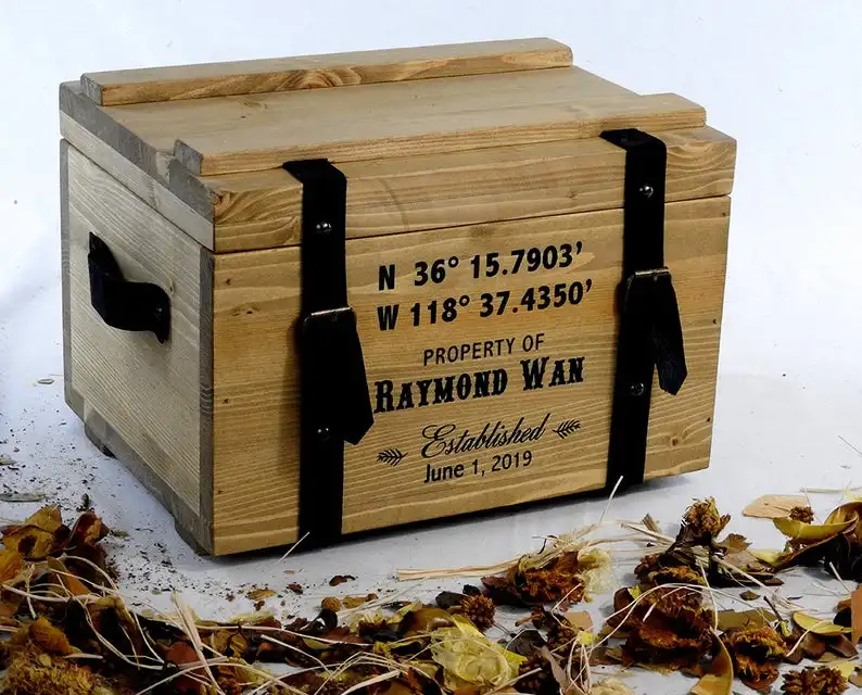 Personalised Rustic Wooden  Wedding Card Box *Vintage Keepsake Storage Box, graduation gift , treasure chest