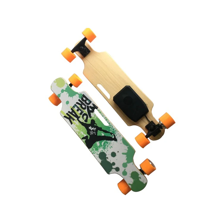 Factory Directly Lithium Battery 2.2AH 150W Single Drive LED Remote Control Electric Skateboard Longboard