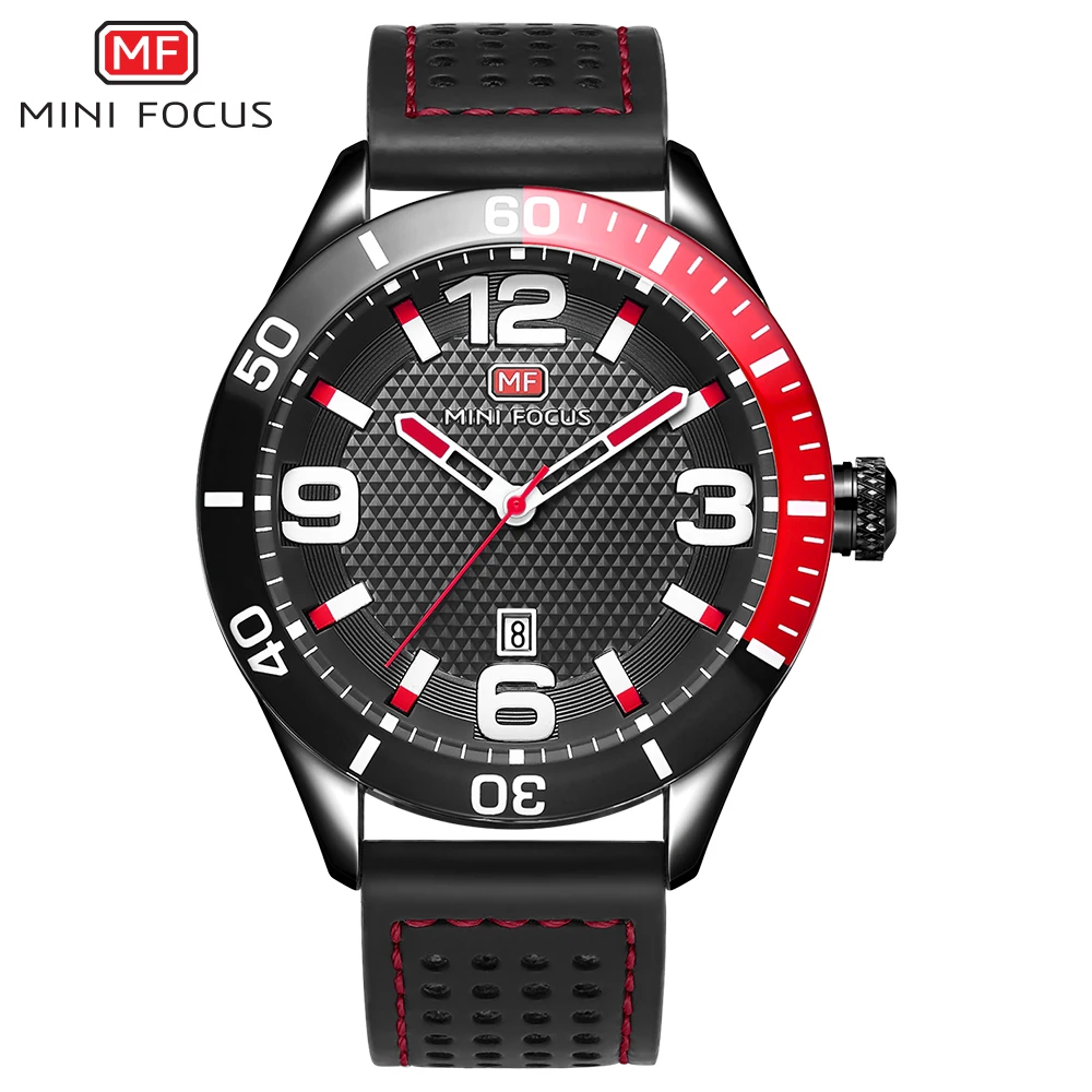 MINI FOCUS MF0155G Business Casual Quartz Watch Men  advertising  Arabic Number Waterproof Calendar Islamic Wrist watches