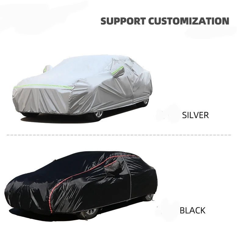 Universal uv protection weatherproof outdoor waterproof customized club auto car covers for hail protection