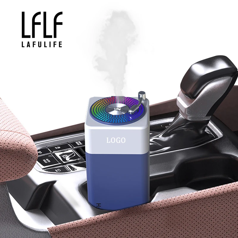 350ml Mini Portable Usb Cd Player H2O Phonograph Design 7 Led Night Air Humidifier For Bedroom Car Home Ultrasonic Cool Mist