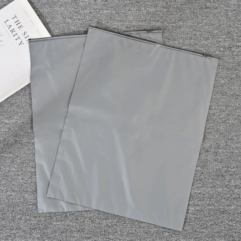 custom frosted matte black clothing zipper bags tshirt eva custom frosted zipper polybags custom ziplock bags for garment