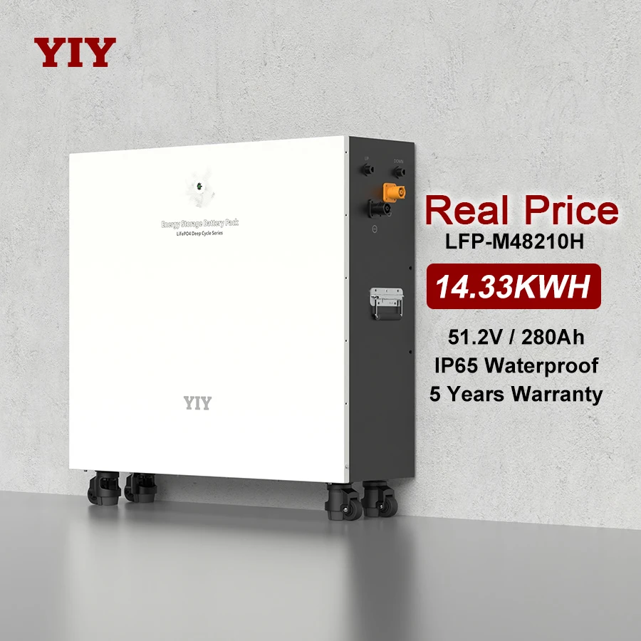 Real Price Power Wall 48V Lithium Ion Battery 280Ah 14.33Kwh 10Kwh 51.2V Lifepo4 Solar Home Battery Solar Energy Storage Battery