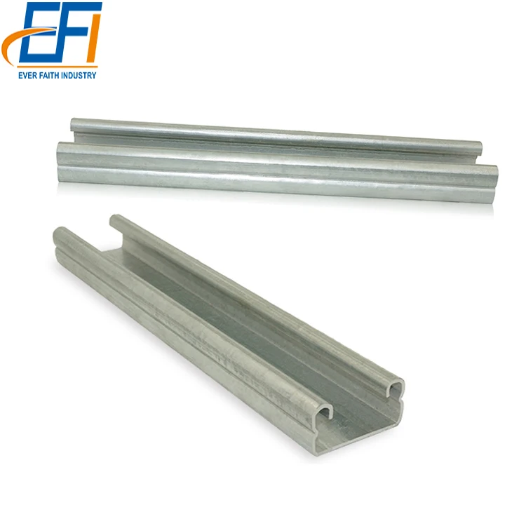 Best Price Mild Steel Galvanized Metal Slotted Unistrut C Channel Strut Rail