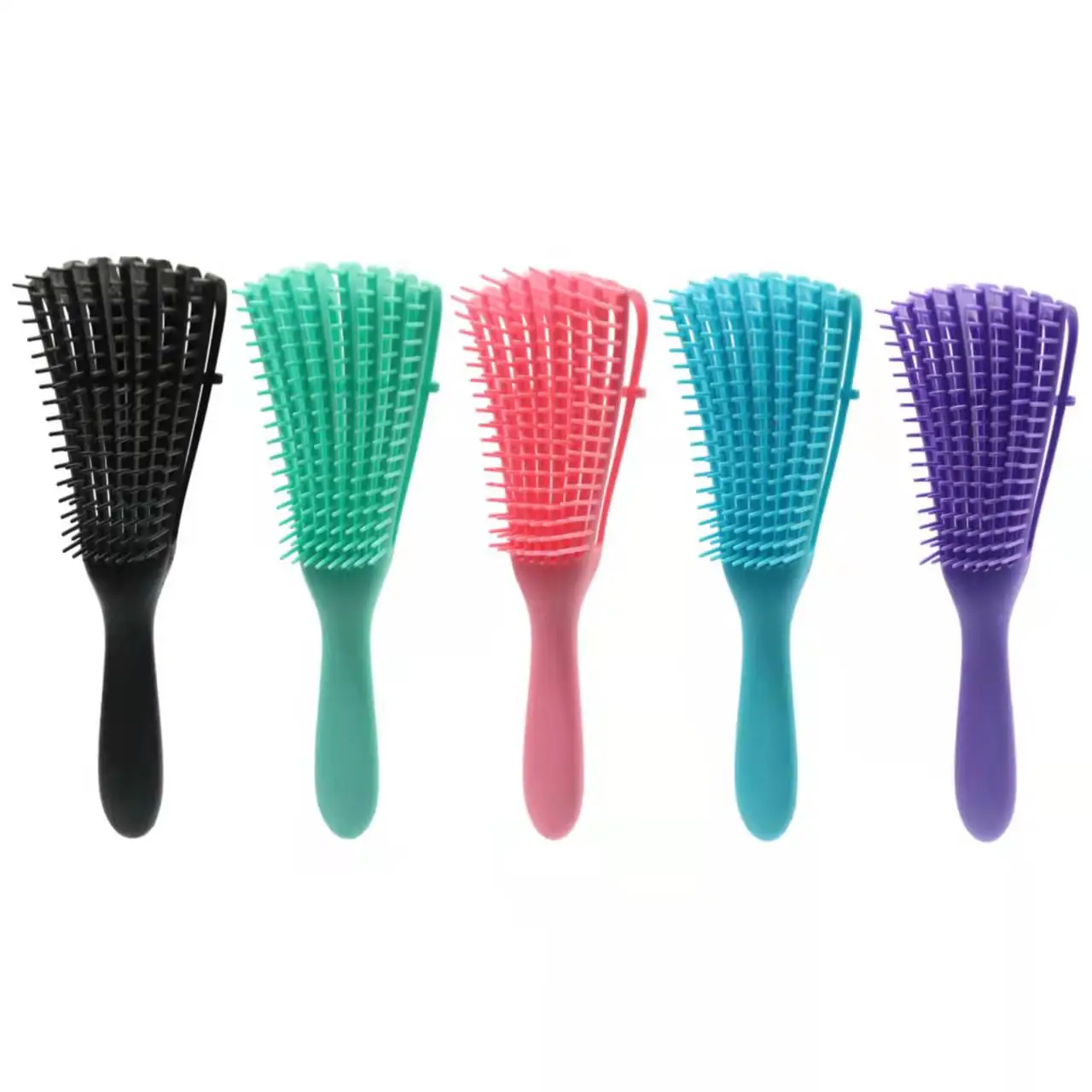 Wholesale Plastic Black Hair Detangler Brush For Woman Curly Hair Custom Logo Vent Detangling Hair Brushes