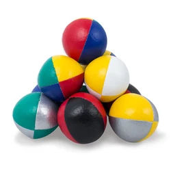 Wholesale High Quality PU Juggling ball toy balls classic 4 crochet juggling balls hacky sack 5.5cm