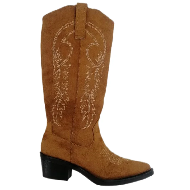 Classic suede leather fashion ladies boots 2023