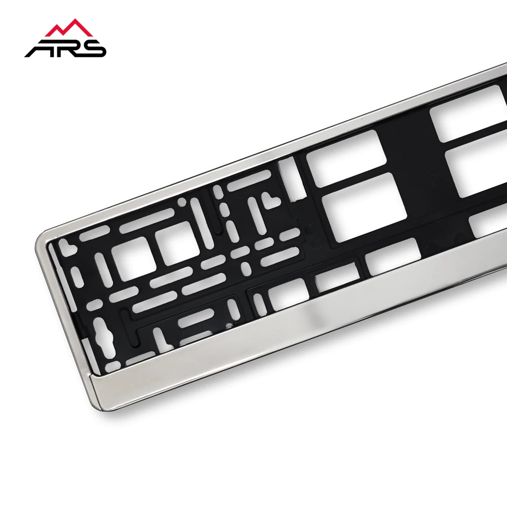 
Chrome Plastic license plate frame / holder European standard 