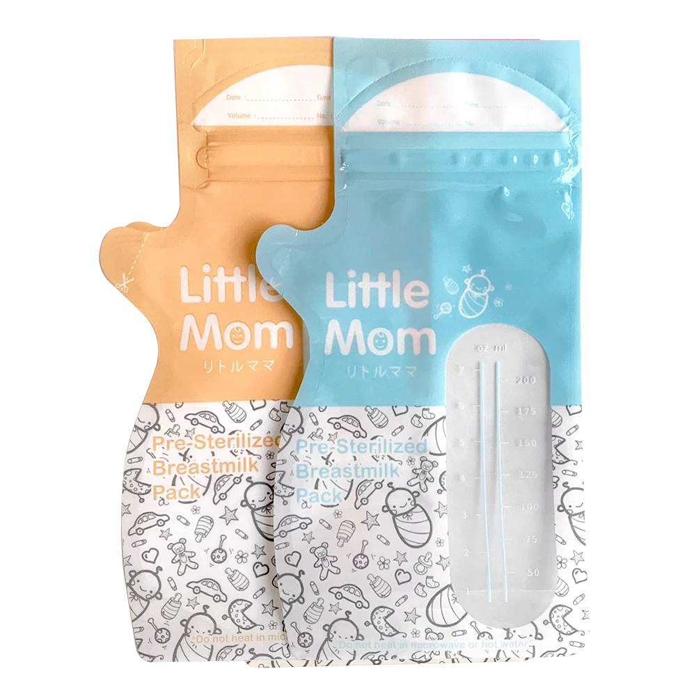 
China factory wholesale reusable breast milk storage bags bpa free pre-sterilized breastmilk bag 