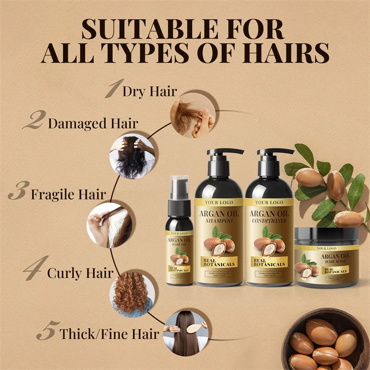 OEM Professional Shampoo And Conditioner Set Pure Natural Hair Shampoo