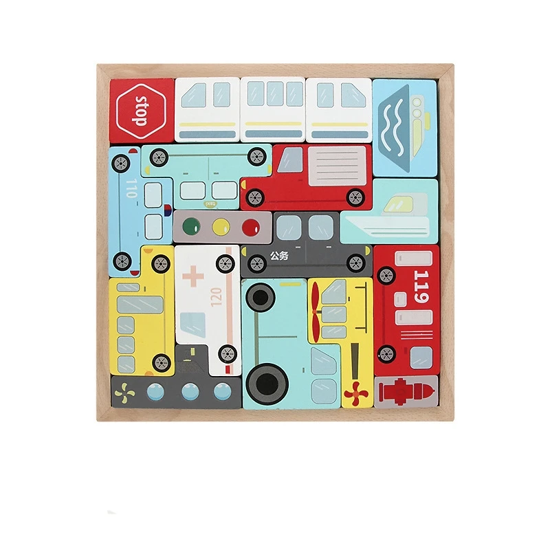 Дошкольный образовательный Деревянный Русский Штабелируемый конструктор головоломка игра игрушка