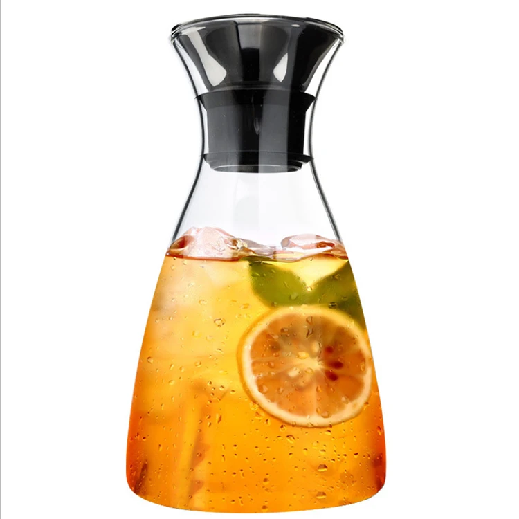 Glass Heat-resistant Heat explosion Large Capacity Cold Water Decanter Juice Jug 1000ML Teapot