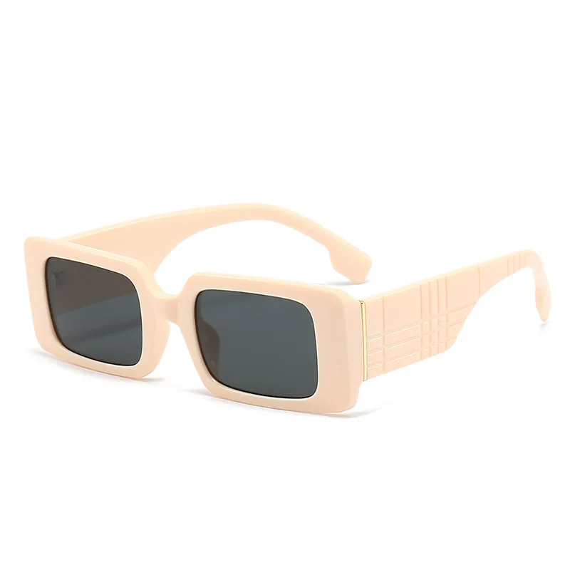 Teenyoun Wholesale Retro Style Colors Small Size Rectangle Square Shape Multi Color Plating Pink Mirror Sunglasses 2023 New Sung