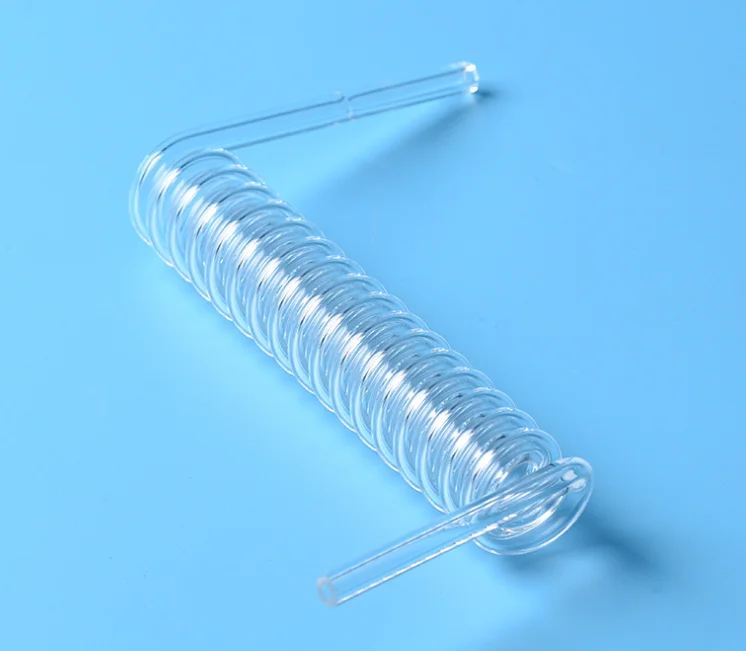 Лидер продаж, прозрачная кварцевая трубка большого качества на заказ, спиральная кварцевая стеклянная трубка