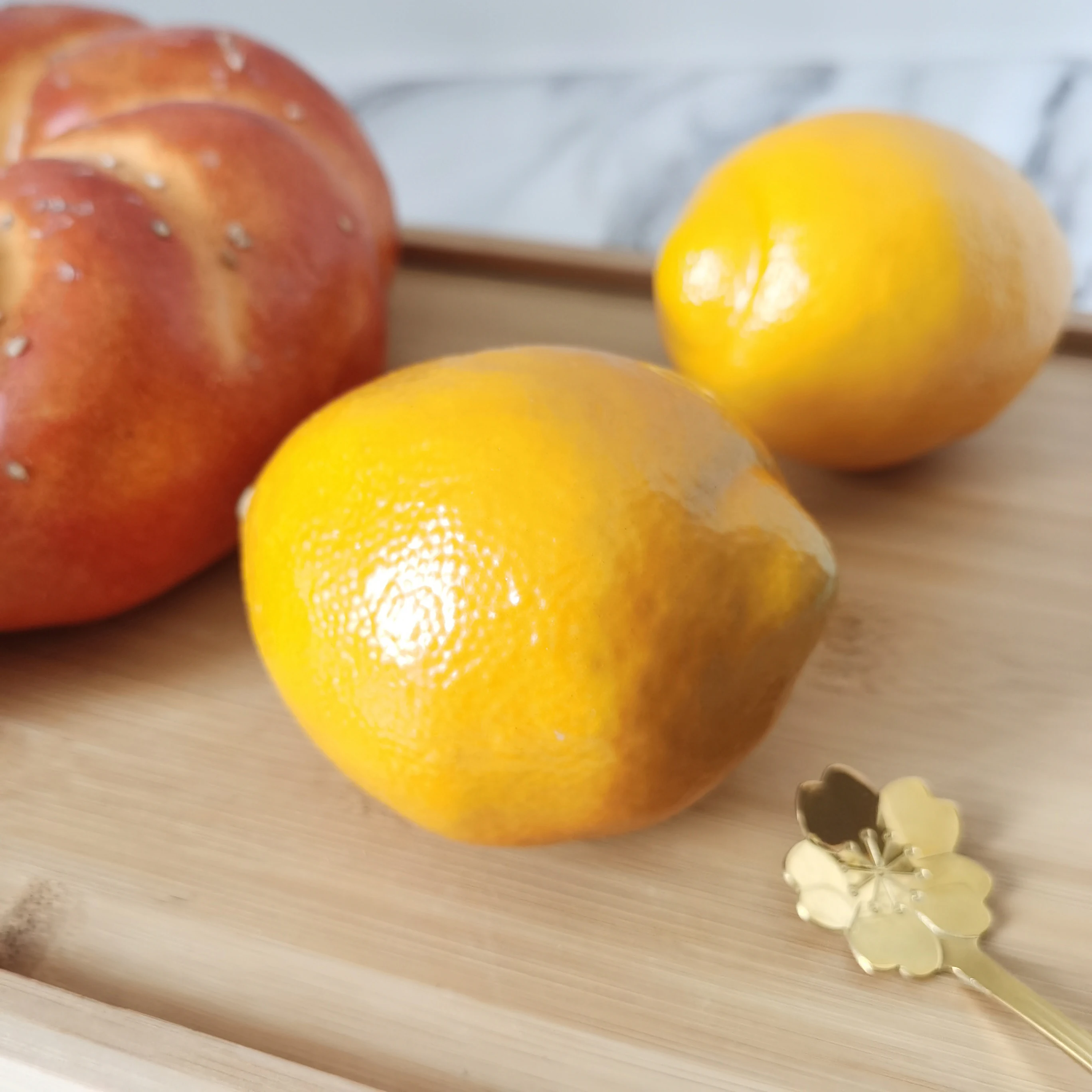 artificial fruit foam plastic lemon fruit for decoration lifelike fake lemon