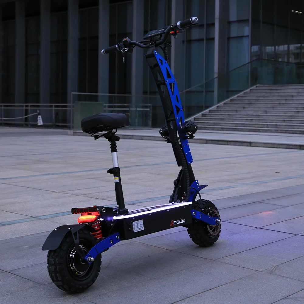 EU UK USA warehouse 60v 6000W electric scooters dual motor electronic scooter 11 inch big wheel folding electric kick scooter