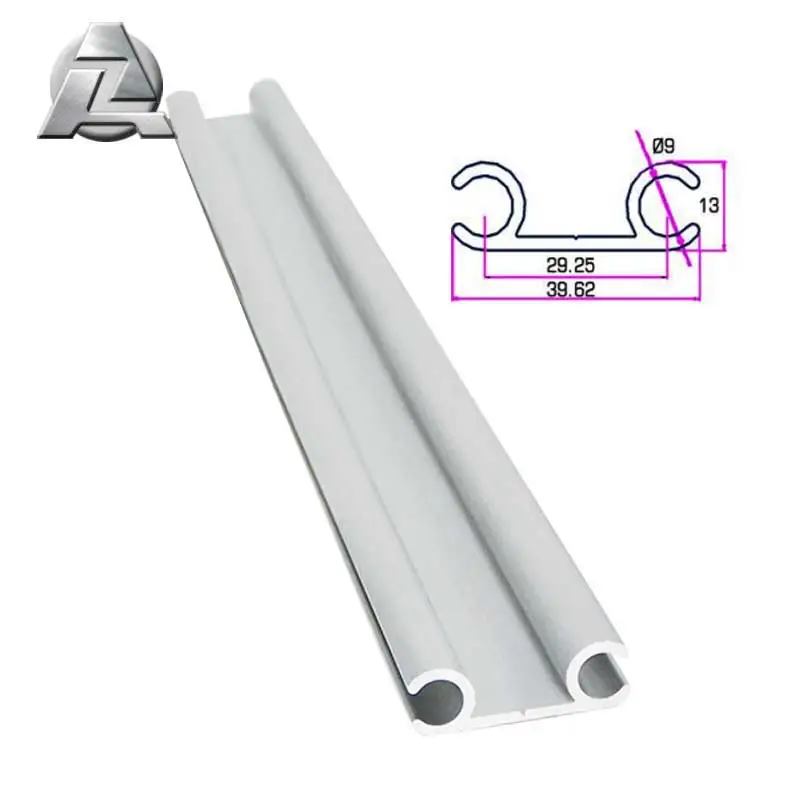 Wholesale sliver aluminum keder rails track profile for canvas frame tents