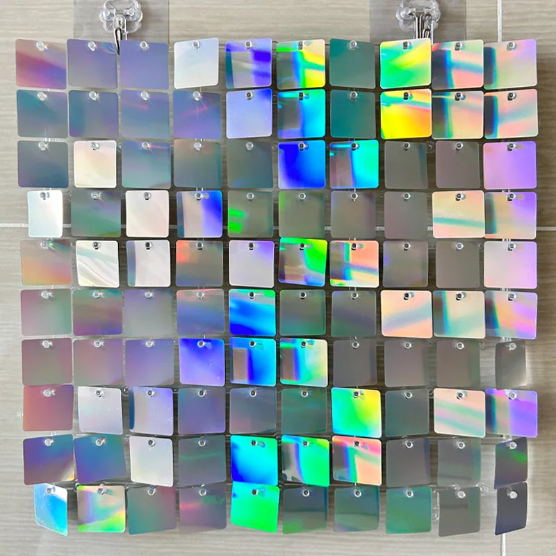 Wholesale Price Events Party Decoration Pneumatic plate sequin background wall party decoration background image
