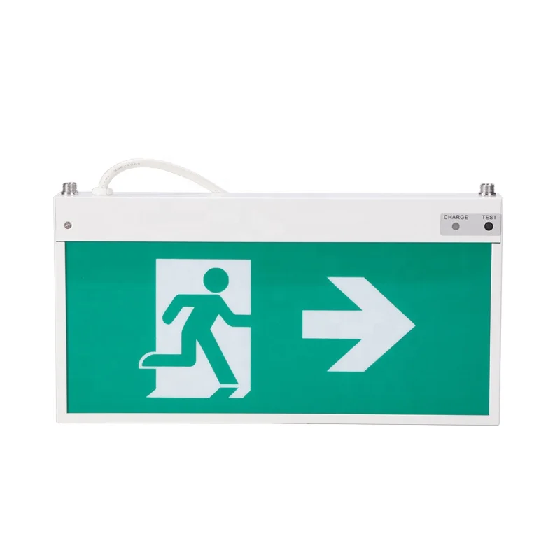 ZhuiMing Maintained EXIT Emergency Exit Indicator Floor Escape Exit Evacuation Indicator Sign LED Emergency  light