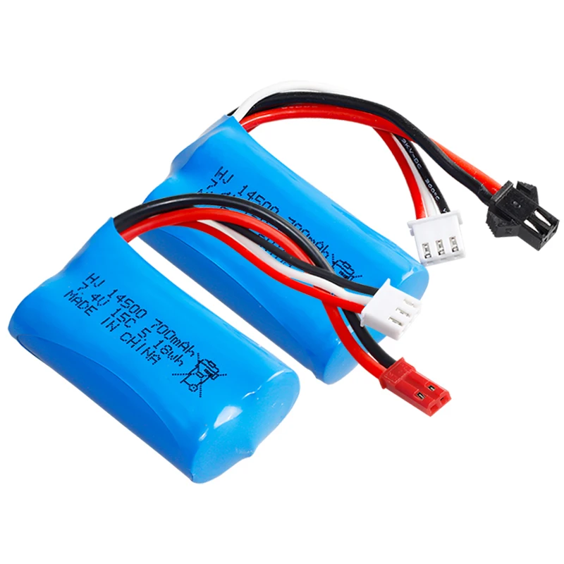 Заводская 7 4 V 700mAh 15C 14500 цилиндрические литиевые батареи rc вертолет детские игрушки самолет литиевая батарея автомобиля