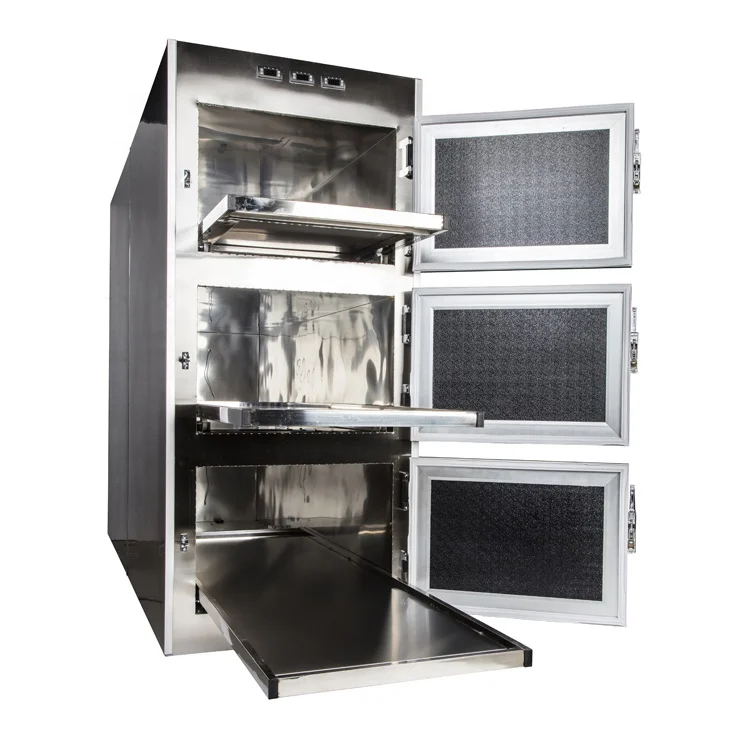Roundfin Morgue Refrigerator Equipment 3 Corpses Medical Body Freezer Mortuary Refrigerator