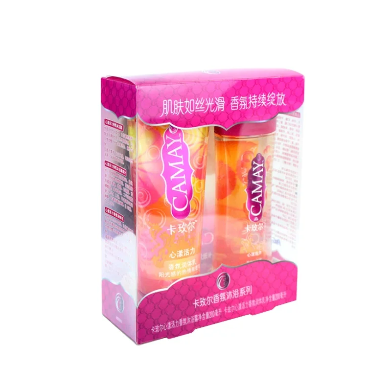 Customized facial cleanser, essential oil, sunscreen, shampoo, transparent PVC plastic packaging box