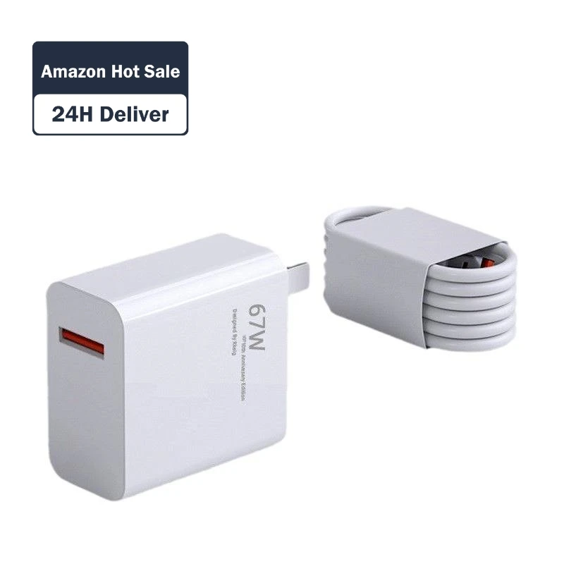 120W Adapter Charger for Huawei Mobile Phone Chargers 6A Type-C Cable for Xiaomi 67W Fast Charger for Android Mobile Phone