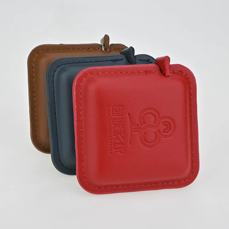 Wholesale Portable PU Leather Case Small Body Bra Measuring Tape Retractable Tape Measure with Own Logo